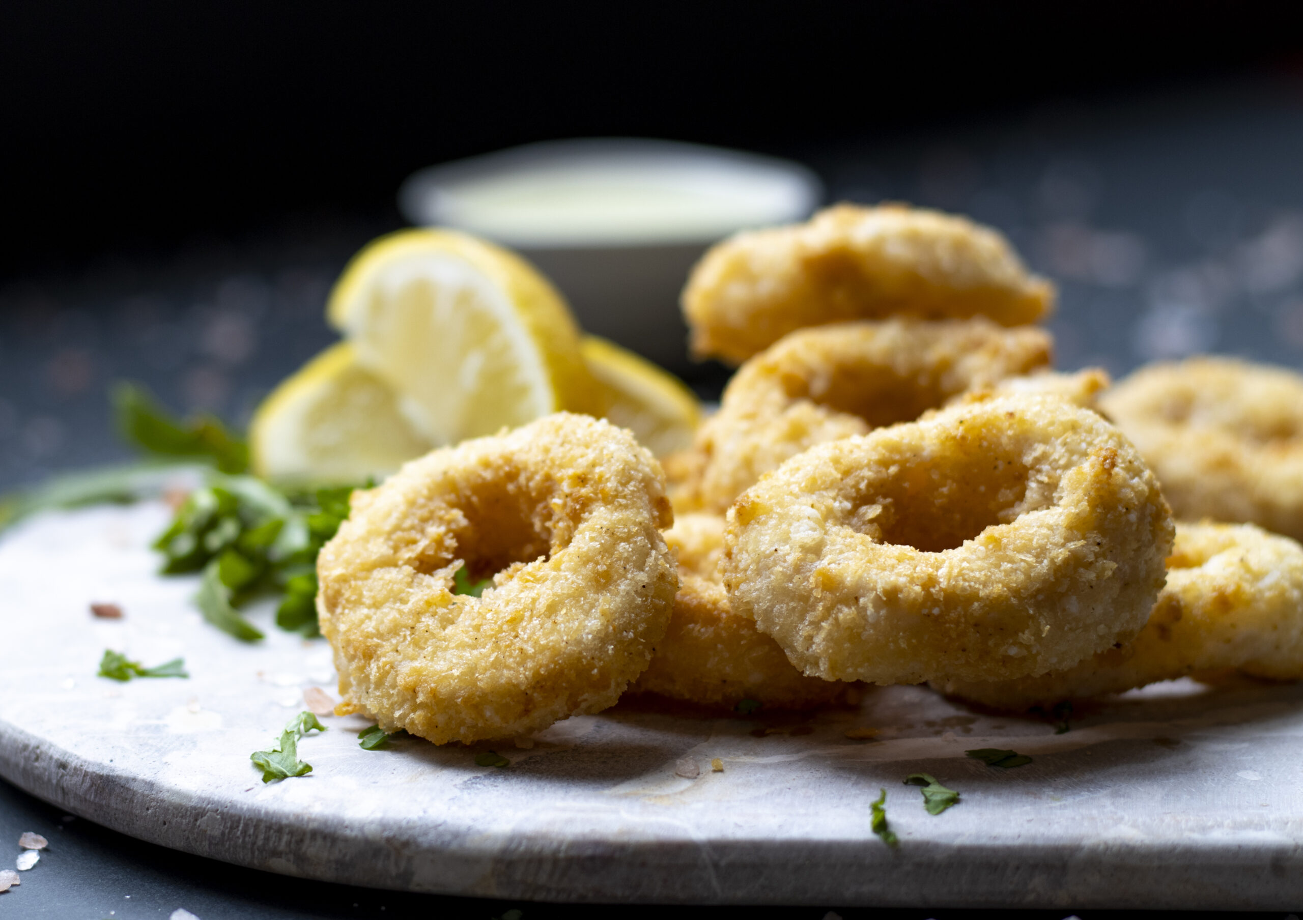 Plant-Based Crispy Calamari-Free